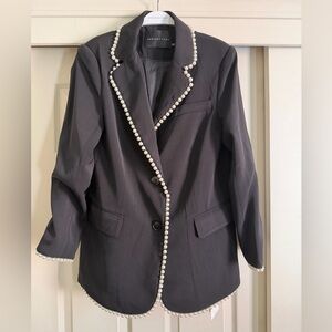 Endless Rose Pearl Trim Blazer